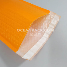 에어캡 비닐 안전봉투(PET) 오렌지색가로12cm~19cm사이즈선택하세요[100장]