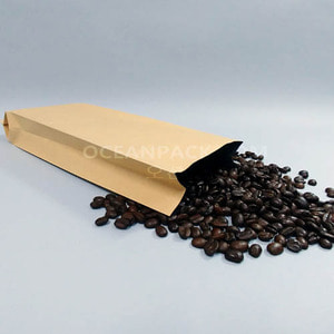 크라프트 종이 커피봉투소량인쇄가능4가지 사이즈[100장]
